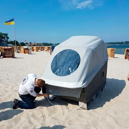 Schlafstrandkorb Nord -hoehe Jungfernstieg *